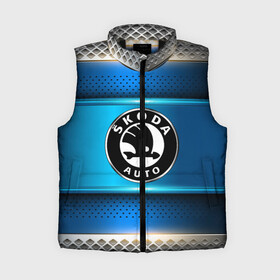 Женский жилет утепленный 3D с принтом SKODA sport collection в Ухте,  |  | auto | automobile | car | carbon | machine | motor | motor car | skoda | sport car | автомашина | бренд | легковой автомобиль | марка | спортивный автомобиль | тачка