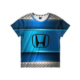 Детская футболка 3D с принтом Honda sport collection в Ухте, 100% гипоаллергенный полиэфир | прямой крой, круглый вырез горловины, длина до линии бедер, чуть спущенное плечо, ткань немного тянется | auto | automobile | car | carbon | honda | machine | motor | motor car | sport car | автомашина | бренд | легковой автомобиль | марка | спортивный автомобиль | тачка | хонда