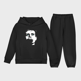 Детский костюм хлопок Oversize с принтом Ian Curtis в Ухте,  |  | Тематика изображения на принте: ian curtis | joy division | rock | unknown pleasures | иэн кёртис | рок