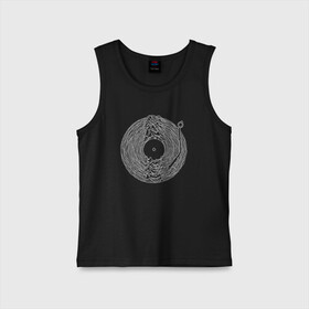 Детская майка хлопок с принтом Soundscape в Ухте,  |  | Тематика изображения на принте: ian curtis | joy division | rock | unknown pleasures | иэн кёртис | рок