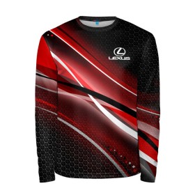 Мужской лонгслив 3D с принтом LEXUS CAR SPORT в Ухте, 100% полиэстер | длинные рукава, круглый вырез горловины, полуприлегающий силуэт | abstract | auto | geometry | lexus | sport | texture | абстракция | авто | автомобиль | автомобильные | бренд | геометрия | лексус | марка | машины | соты | спорт | текстура | эффект