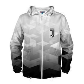 Мужская ветровка 3D с принтом JUVENTUS SPORT в Ухте, 100% полиэстер | подол и капюшон оформлены резинкой с фиксаторами, два кармана без застежек по бокам, один потайной карман на груди | 