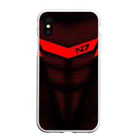 Чехол для iPhone XS Max матовый с принтом Mass Effect N7 в Ухте, Силикон | Область печати: задняя сторона чехла, без боковых панелей | andromed | effect | n7 | альянс | ефект | игра | компьютерная | мас | масс | н7 | онлайн | программа | профессиональный военный код | сокрушитель n7 | фурия n7