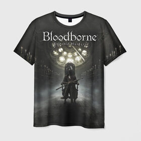 Мужская футболка 3D с принтом Bloodborne в Ухте, 100% полиэфир | прямой крой, круглый вырез горловины, длина до линии бедер | bb | bloodborne | bloodbourne | fromsoftware | vicar amelia | амелия | бб | блад | бладборн | викарий | души | охотники | пиратs | порождение крови | руны