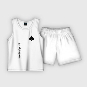 Детская пижама с шортами хлопок с принтом Motrhead в Ухте,  |  | larry wallis | lucas fox | motorhead | motrhead | группа | кэмпбелл | лемми | метал | микки ди | мотор хед | моторхед | рок | тейлор | фил | хард | хардрок | хеви | хевиметал