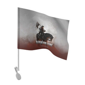 Флаг для автомобиля с принтом Рыцарь на коне в Ухте, 100% полиэстер | Размер: 30*21 см | deliverance | kingdom come | kingdom come deliverance | knight | кингдам кам | король | рыцарь | средневековье | средние века