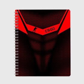 Тетрадь с принтом CSGO в Ухте, 100% бумага | 48 листов, плотность листов — 60 г/м2, плотность картонной обложки — 250 г/м2. Листы скреплены сбоку удобной пружинной спиралью. Уголки страниц и обложки скругленные. Цвет линий — светло-серый
 | counter | cs go | cs:go | csgo | strike | кс го | ксго