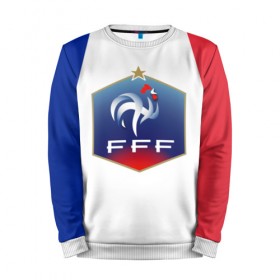 Мужской свитшот 3D с принтом Сборная Франции в Ухте, 100% полиэстер с мягким внутренним слоем | круглый вырез горловины, мягкая резинка на манжетах и поясе, свободная посадка по фигуре | france | франция