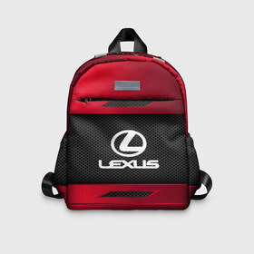 Детский рюкзак 3D с принтом LEXUS SPORT в Ухте, 100% полиэстер | лямки с регулируемой длиной, сверху петелька, чтобы рюкзак можно было повесить на вешалку. Основное отделение закрывается на молнию, как и внешний карман. Внутри дополнительный карман. По бокам два дополнительных кармашка | auto | car | lexus | автомобиль | лексус | марка