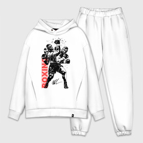 Мужской костюм хлопок OVERSIZE с принтом Майк Тайсон в Ухте,  |  | boxing | mike tyson |   | бокс | боксер | майк тайсон