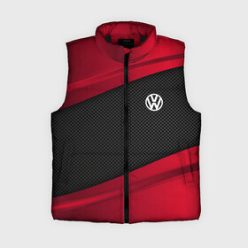 Женский жилет утепленный 3D с принтом VOLKSWAGEN SPORT в Ухте,  |  | auto | car | carbon | volkswagen | автомобиль | машина