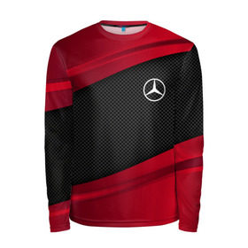 Мужской лонгслив 3D с принтом MERCEDES BENZ SPORT в Ухте, 100% полиэстер | длинные рукава, круглый вырез горловины, полуприлегающий силуэт | auto | car | carbon | mercedes | mercedes benz | автомобиль | машина | мерседес