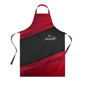 Фартук 3D с принтом JAGUAR SPORT в Ухте, 100% полиэстер | общий размер — 65 х 85 см, ширина нагрудника — 26 см, горловина — 53 см, длина завязок — 54 см, общий обхват в поясе — 173 см. Принт на завязках и на горловине наносится с двух сторон, на основной части фартука — только с внешней стороны | auto | car | carbon | jaguar | автомобиль | машина