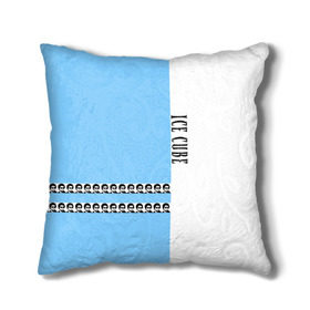 Подушка 3D с принтом Ice Cube в Ухте, наволочка – 100% полиэстер, наполнитель – холлофайбер (легкий наполнитель, не вызывает аллергию). | состоит из подушки и наволочки. Наволочка на молнии, легко снимается для стирки | Тематика изображения на принте: hip hop | ice cube | реп | репер | хип | хоп