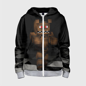 Детская толстовка 3D на молнии Фредди FNAF в майнкрафт.: в Ухте, 100% полиэстер |  манжеты и пояс оформлены широкой мягкой резинкой, двухслойный капюшон со шнурком для регулировки, спереди карманы и застежка-молния
 | freddy | фнаф | фредди