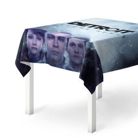 Скатерть 3D с принтом Detroit become human в Ухте, 100% полиэстер (ткань не мнется и не растягивается) | Размер: 150*150 см | dbh | detroit | gamer