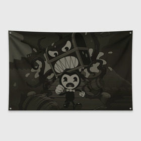 Флаг-баннер Bendy and the ink machine (34): в Ухте, 100% полиэстер | размер 67 х 109 см, плотность ткани — 95 г/м2; по краям флага есть четыре люверса для крепления | bendy | bendy and the ink machine | game | horror | ink | machine | trend | video game | бенди | бэнди