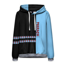 Мужская толстовка 3D с принтом Pharaoh в Ухте, 100% полиэстер | двухслойный капюшон со шнурком для регулировки, мягкие манжеты на рукавах и по низу толстовки, спереди карман-кенгуру с мягким внутренним слоем. | pharaoh | rap | битмейкер | голубин | реп | рэп | фараон | фристайл | хип хоп | хипхоп