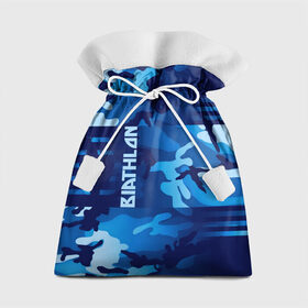 Подарочный 3D мешок с принтом BIATHLON в Ухте, 100% полиэстер | Размер: 29*39 см | biathlon | sport | беатлон | беотлон | биатлон | биотлон | борьба | винтовка | линии | лыжи | надпись | полосы | россии | россия | рф | сборная | символ | состязание | спорт | стрельба | флаг