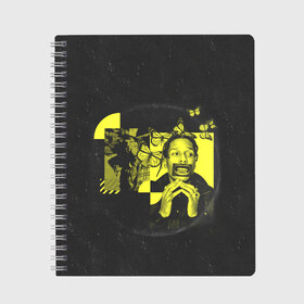 Тетрадь с принтом ASAP Rocky TESTING в Ухте, 100% бумага | 48 листов, плотность листов — 60 г/м2, плотность картонной обложки — 250 г/м2. Листы скреплены сбоку удобной пружинной спиралью. Уголки страниц и обложки скругленные. Цвет линий — светло-серый
 | aap | asap | asaprocky | explicit | mayers | rakim | rakimmayers | rocky | testing | worldwide | асап | майерс | откровенный | раким | ракиммайерс | роки | рокки | эйсап | эйсэп
