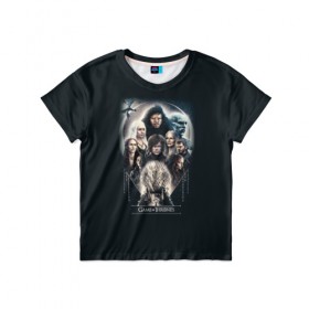 Детская футболка 3D с принтом Игра престолов в Ухте, 100% гипоаллергенный полиэфир | прямой крой, круглый вырез горловины, длина до линии бедер, чуть спущенное плечо, ткань немного тянется | игра престолов | сериалы | тренд