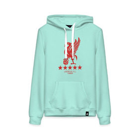 Женская толстовка хлопок с принтом Liverpool FC в Ухте, френч-терри, мягкий теплый начес внутри (100% хлопок) | карман-кенгуру, эластичные манжеты и нижняя кромка, капюшон с подкладом и шнурком | liverpool | ливерпуль | лига чемпионов | спорт | футбол | чемпионат