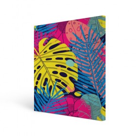 Холст квадратный Тропики fashion: в Ухте, 100% ПВХ |  | fashion | leaf | листья | мода | море | отдых | природа | тропики