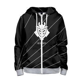 Детская толстовка 3D на молнии с принтом cs:go - G2 ESPORTS (The Form) в Ухте, 100% полиэстер |  манжеты и пояс оформлены широкой мягкой резинкой, двухслойный капюшон со шнурком для регулировки, спереди карманы и застежка-молния
 | 0x000000123 | csgo | form | g2 | gamers 2 | kennys | shox | ксго | форма