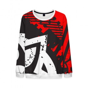 Мужской свитшот 3D с принтом Grunge Art в Ухте, 100% полиэстер с мягким внутренним слоем | круглый вырез горловины, мягкая резинка на манжетах и поясе, свободная посадка по фигуре | art | grunge | lines | арт | гранж | линии | полосы | пятна | фигуры