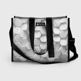 Сумка-шоппер 3D Геометрическая живопись: в Ухте, 100% полиэстер | застегивается на металлическую кнопку; внутренний карман застегивается на молнию. Стенки укреплены специальным мягким материалом, чтобы защитить содержимое от несильных ударов
 | cube | cubisme | коллаж | куб | кубизм | пабло | пикассо | сезанновский | синтетический