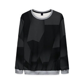 Мужской свитшот 3D с принтом Геометрия и эмоции в Ухте, 100% полиэстер с мягким внутренним слоем | круглый вырез горловины, мягкая резинка на манжетах и поясе, свободная посадка по фигуре | 