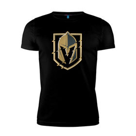 Мужская футболка премиум с принтом Vegas Golden Knights в Ухте, 92% хлопок, 8% лайкра | приталенный силуэт, круглый вырез ворота, длина до линии бедра, короткий рукав | nhl | stanley cup | vegas golden knights | vegas knights | вегас голден найтс | вегас найтс | кубок стенли | кубок стэнли | нхл | хоккей | хоккейный клуб