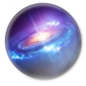 Значок Абстракция космоса: в Ухте,  металл | круглая форма, металлическая застежка в виде булавки | abstraction | cosmos | nebula | space | star | universe | абстракция | вселенная | звезды | космос | мир | планеты