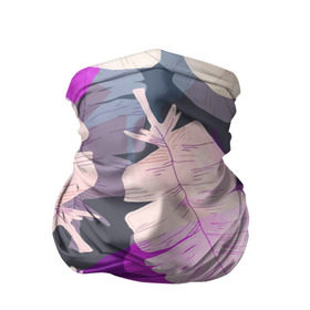 Бандана-труба 3D с принтом Листья Градиент в Ухте, 100% полиэстер, ткань с особыми свойствами — Activecool | плотность 150‒180 г/м2; хорошо тянется, но сохраняет форму | Тематика изображения на принте: летние | летняя | лето | листья