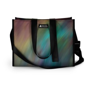 Сумка-шоппер 3D с принтом Абстрактное сияние в Ухте, 100% полиэстер | застегивается на металлическую кнопку; внутренний карман застегивается на молнию. Стенки укреплены специальным мягким материалом, чтобы защитить содержимое от несильных ударов
 | 