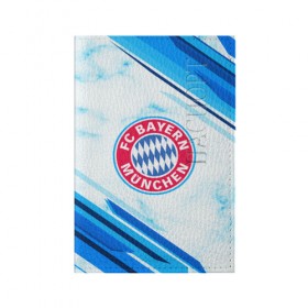 Обложка для паспорта матовая кожа с принтом Bayern Munchen 2018 в Ухте, натуральная матовая кожа | размер 19,3 х 13,7 см; прозрачные пластиковые крепления | football | soccer | байерн