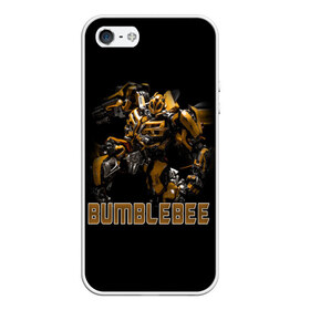 Чехол для iPhone 5/5S матовый Бамблби: в Ухте, Силикон | Область печати: задняя сторона чехла, без боковых панелей | bumblebee | бамблби | герой | камаро | прайм | трансформеры | фильм | шевроле
