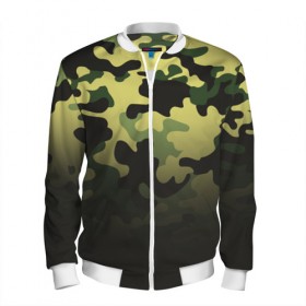 Мужской бомбер 3D с принтом Camouflage - Series 3 в Ухте, 100% полиэстер | застегивается на молнию, по бокам два кармана без застежек, по низу бомбера и на воротнике - эластичная резинка | Тематика изображения на принте: 