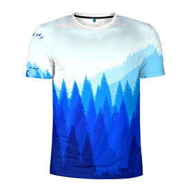 Мужская футболка 3D спортивная с принтом FIREWATCH в Ухте, 100% полиэстер с улучшенными характеристиками | приталенный силуэт, круглая горловина, широкие плечи, сужается к линии бедра | Тематика изображения на принте: art | campo santo | firewatch | game | горы | закат | игра | лес | пейзаж | пожарный дозор | солнце | холмы