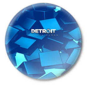 Значок с принтом Detroit:become human в Ухте,  металл | круглая форма, металлическая застежка в виде булавки | Тематика изображения на принте: connor | cyberlife | detroit become human | deviant | kara | markus | ps4 | rk800 |  detroit: become human | детроит | детроит: стать человеком | игры | кара | коннор | конор | кэра | маркус | пиратs | эксклюзив
