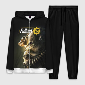 Женский костюм 3D с принтом FALLOUT 76 | ФОЛЛАУТ 76 в Ухте,  |  | fallout | fallout 76 | future | rpg | valt tec | war | wasteland | будущее | война | костюм | постапокалипсис | рпг | фалаут | фолаут | фоллаут | фолыч | ядерная пустошь