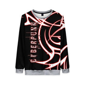 Женский свитшот 3D с принтом Cyberpunk 2077 в Ухте, 100% полиэстер с мягким внутренним слоем | круглый вырез горловины, мягкая резинка на манжетах и поясе, свободная посадка по фигуре | action | cyberpunk | projekt red | rpg | игра | кибер | мир | панк | средневековья | фэнтези