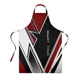 Фартук 3D с принтом Muay Thai в Ухте, 100% полиэстер | общий размер — 65 х 85 см, ширина нагрудника — 26 см, горловина — 53 см, длина завязок — 54 см, общий обхват в поясе — 173 см. Принт на завязках и на горловине наносится с двух сторон, на основной части фартука — только с внешней стороны | muay thai | sport | муай тай | состязание | спорт