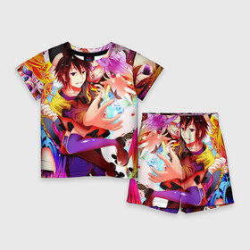Детский костюм с шортами 3D с принтом Персонажи аниме в Ухте,  |  | anime | manga | no game no life | аниме | без игры жизни нет | манга