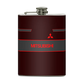 Фляга с принтом Mitsubishi в Ухте, металлический корпус | емкость 0,22 л, размер 125 х 94 мм. Виниловая наклейка запечатывается полностью | Тематика изображения на принте: asx | galant | group | lancer | mitsubishi | outlander | pajero | sport | авто | автомобиль | знак | лансер | лого | машина | митсубиси | митсубиши | седан | символ | спорт | тачка | хэтчбек | эмблема