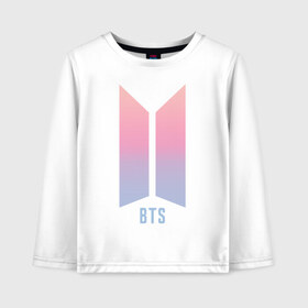 Детский лонгслив хлопок с принтом BTS в Ухте, 100% хлопок | круглый вырез горловины, полуприлегающий силуэт, длина до линии бедер | bangtan boys | bts | бантаны | бтс