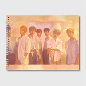 Альбом для рисования с принтом BTS в Ухте, 100% бумага
 | матовая бумага, плотность 200 мг. | bangtan boys | bts | бантаны | бтс