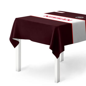 Скатерть 3D с принтом Nissan в Ухте, 100% полиэстер (ткань не мнется и не растягивается) | Размер: 150*150 см | 