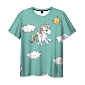 Мужская футболка 3D с принтом Love of Unicorns в Ухте, 100% полиэфир | прямой крой, круглый вырез горловины, длина до линии бедер | unicornis | единорог | милые | мифическое | символ | сказка | ставим лайк плиз 
ставим лайк плиз 
ставим лайк плиз 

инрог | существо | фэн | целомудрие | шуй