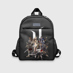 Детский рюкзак 3D с принтом LineAge 2 Revolution в Ухте, 100% полиэстер | лямки с регулируемой длиной, сверху петелька, чтобы рюкзак можно было повесить на вешалку. Основное отделение закрывается на молнию, как и внешний карман. Внутри дополнительный карман. По бокам два дополнительных кармашка | l2 | la2 | lineage | lineage2 | ла2 | линейка